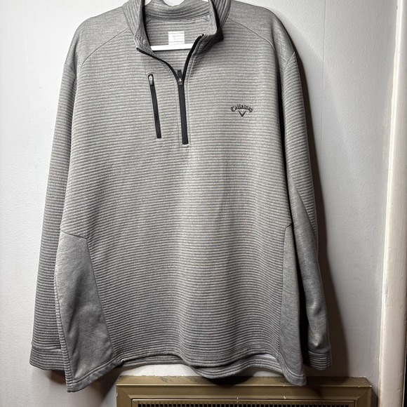 Callaway Other - Callaway Men's Quarter Zip Pull Over Heather Gray XXL Regular